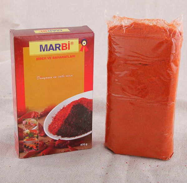 Kahramanmaraş Acı Kırmızı Toz Biberi (450 gr) -Marbi - 2